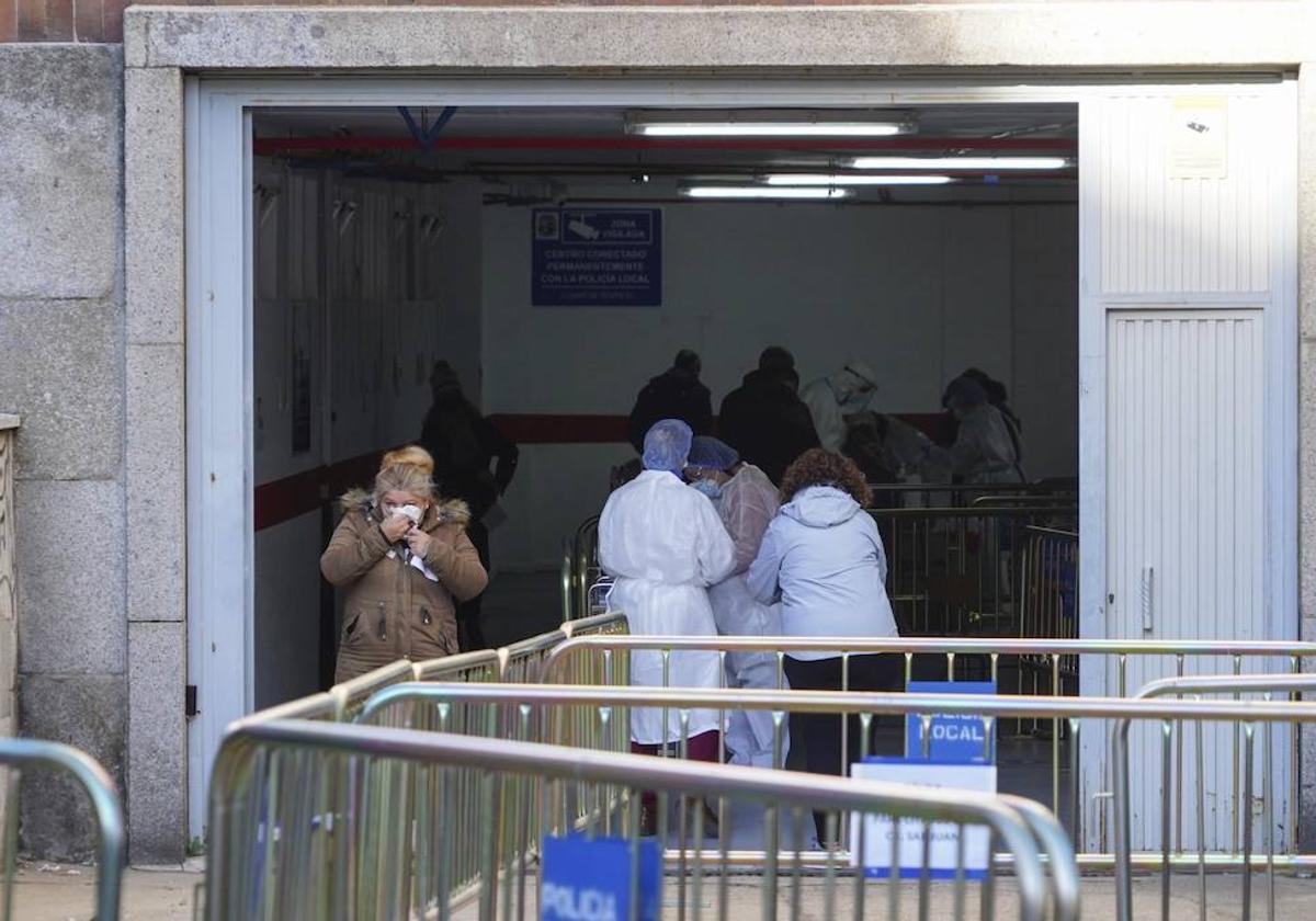 Imagen de la zona habilitada en el centro de salud de San Juan para hacer PCR en tiempos del coronavirus.