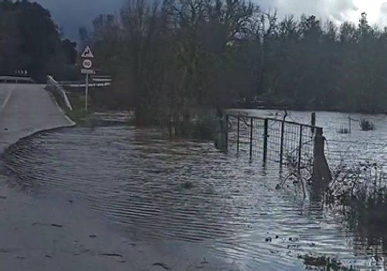 Inundaciones en el término municipal de El Sahugo.