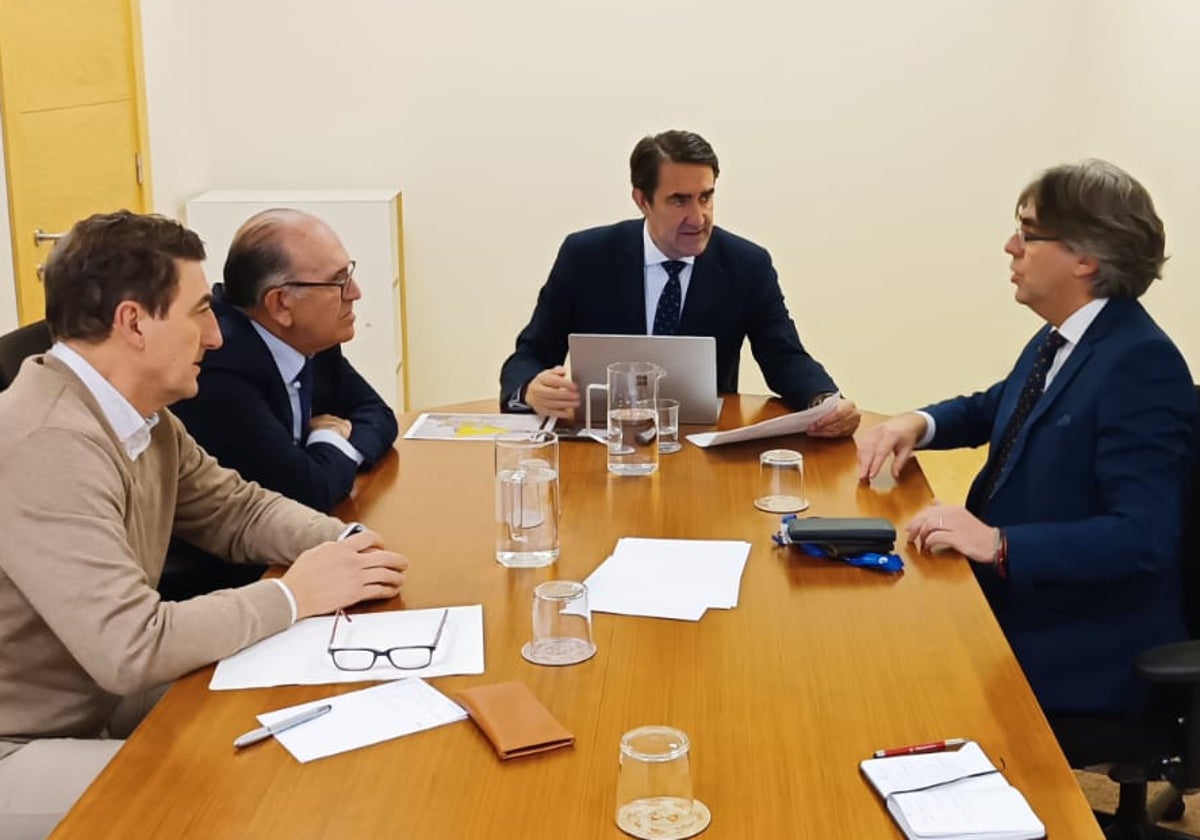 Rubén Martín, José Manuel Jiménez, Juan Carlos Suárez-Quiñones y Luis Francisco Martín, hoy en Valladolid.