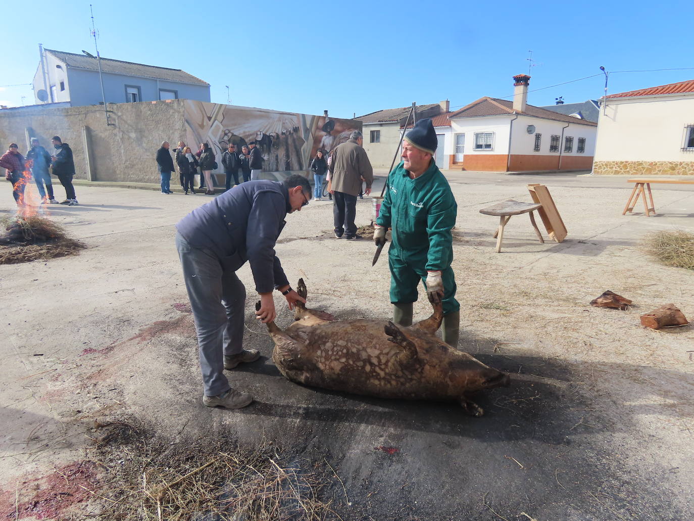 Más de 400 comensales en la fiesta de la Matanza tradicional de Tordillos