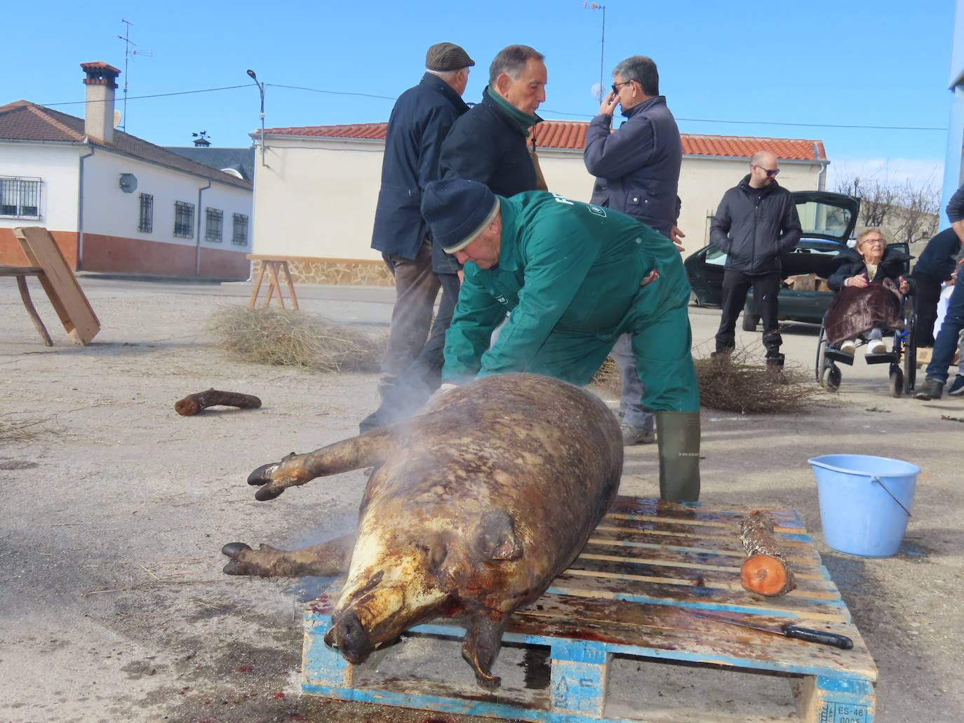 Más de 400 comensales en la fiesta de la Matanza tradicional de Tordillos