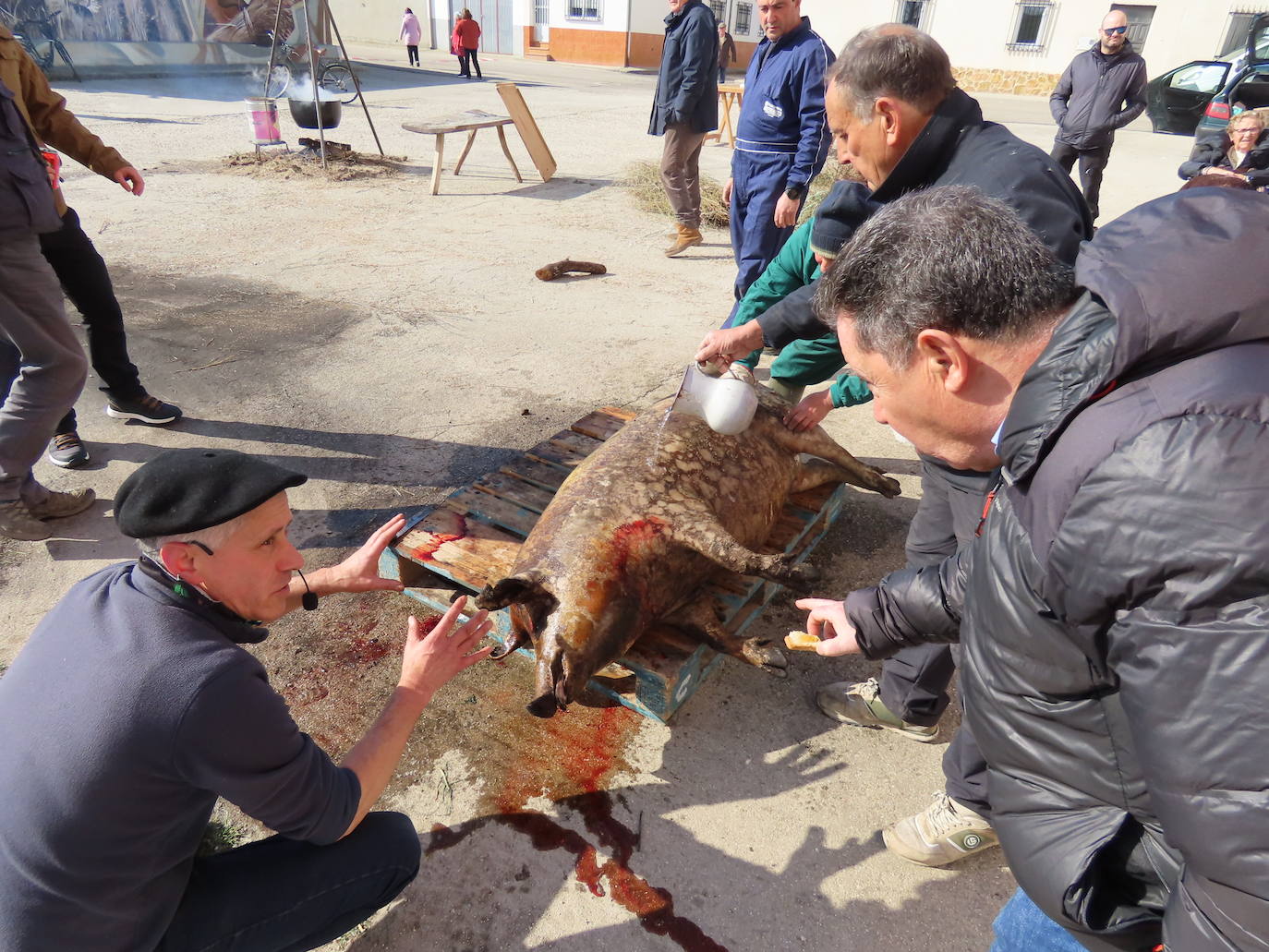 Más de 400 comensales en la fiesta de la Matanza tradicional de Tordillos