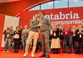 Patxi López durante el Congreso de Cantabria.