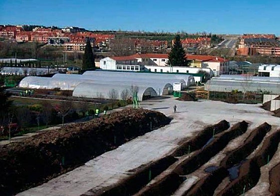 Instalaciones de la planta de compost de Viveros El Arca