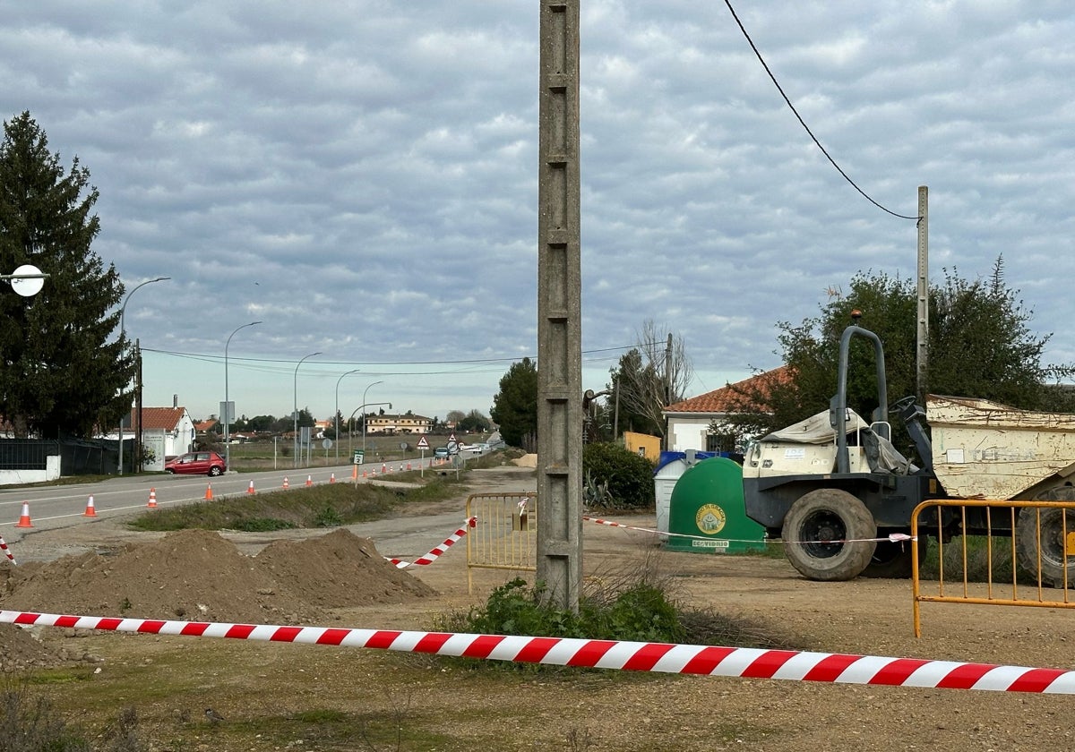 Imagen de la zona en la que se han iniciado las obras de mejora de la zona norte.