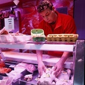 Imagen de una de las carnicerías del Mercado Central de Salamanca.