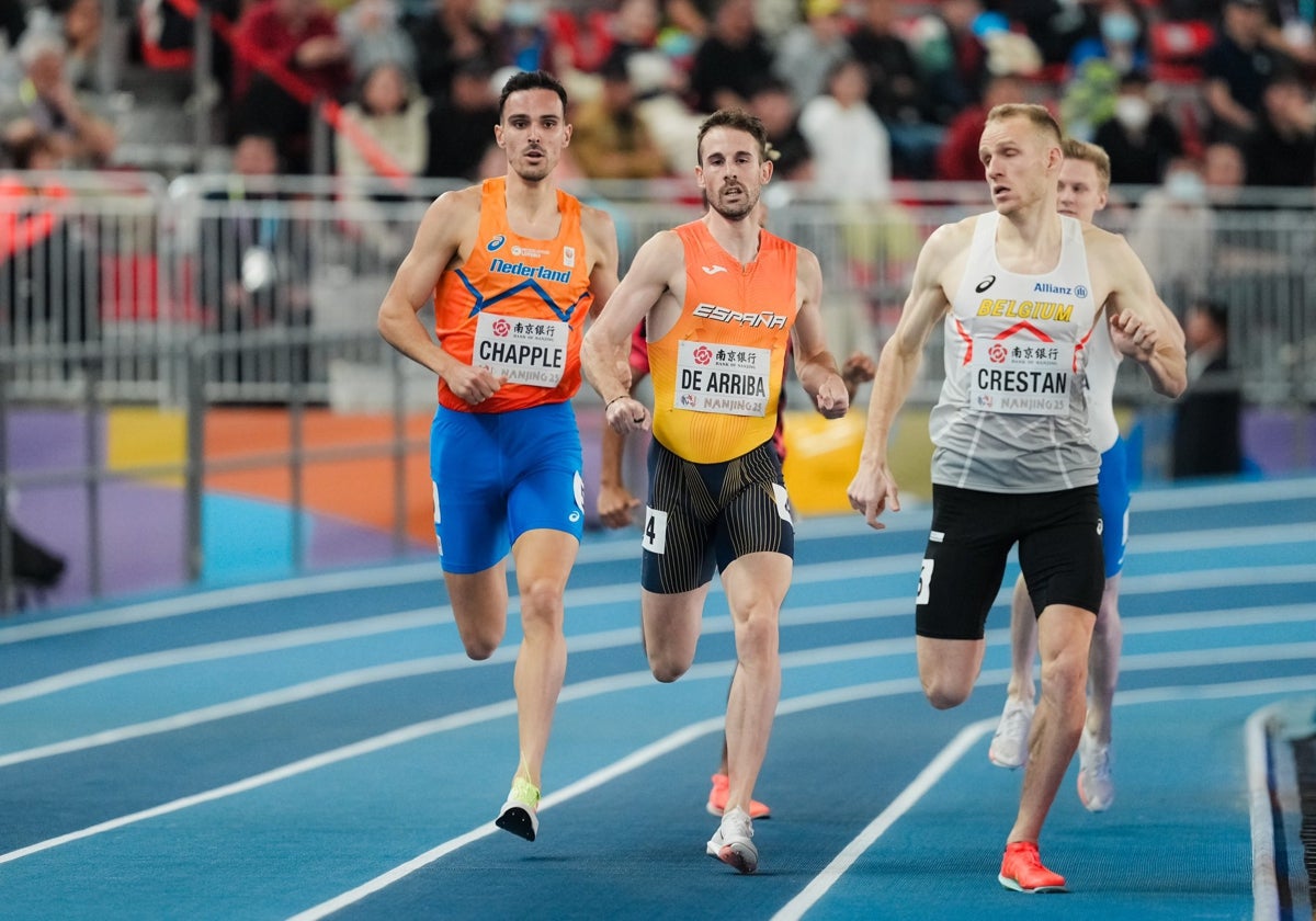 Álvaro de Arriba, corriendo cómodo su primera ronda en este Mundial.