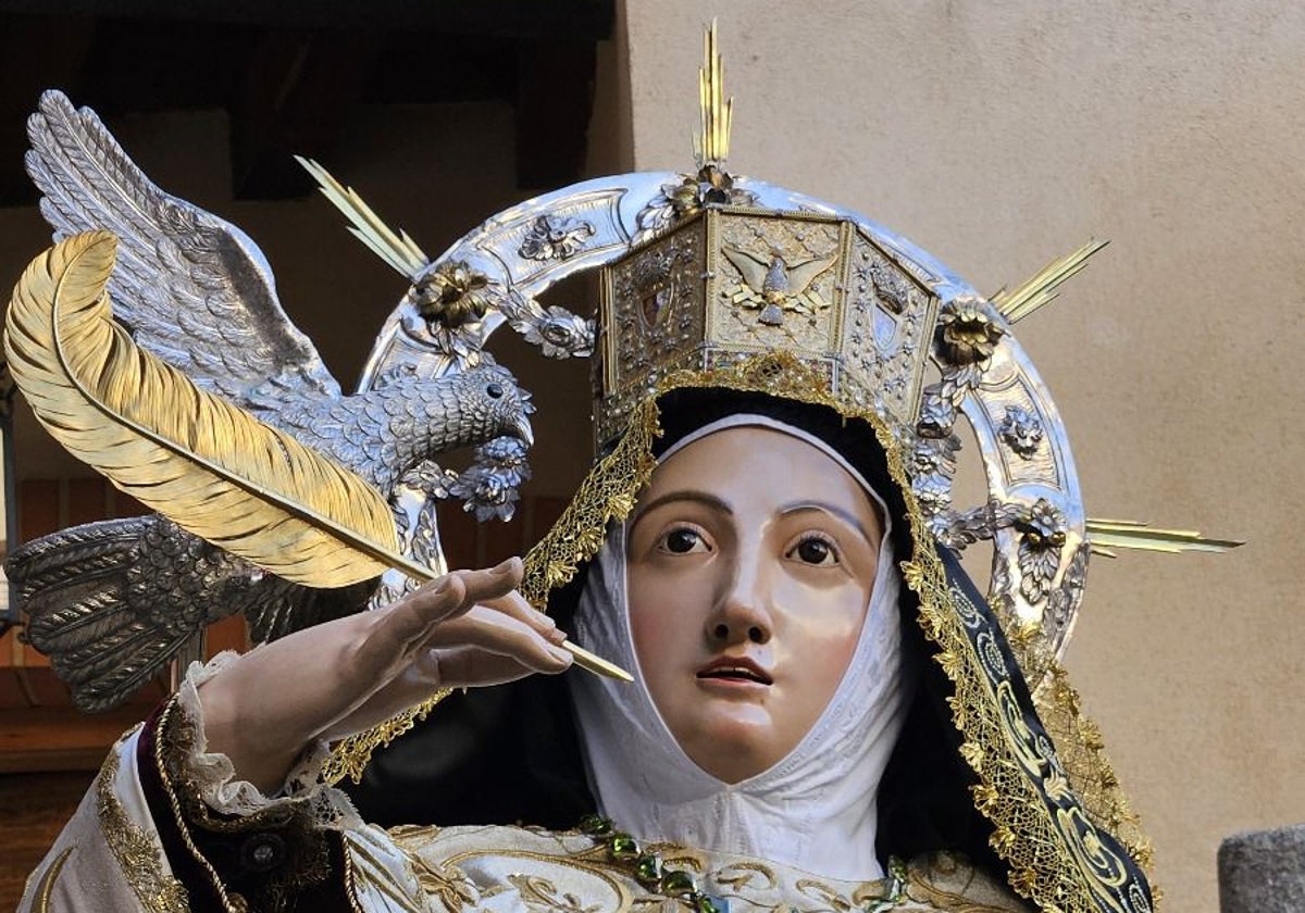 La talla procesional de Santa Teresa de Jesús.