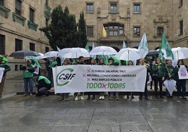 Concentración de CSIF de este viernes.