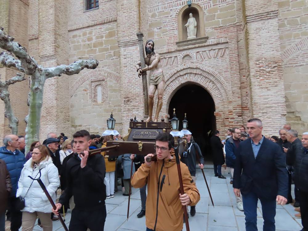 El flagelado del siglo XVI protagoniza la procesión del Jueves Santo en Cantalapiedra