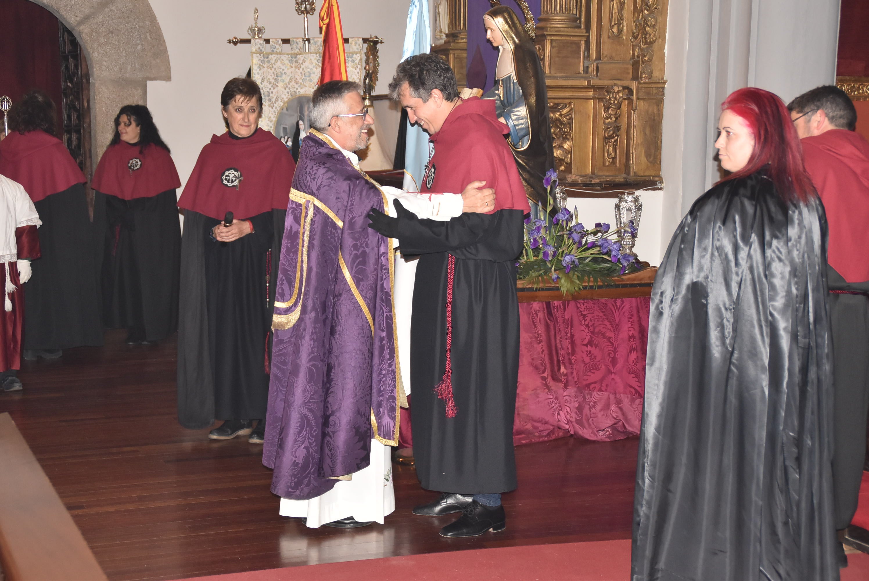 La lluvia acorta la procesión de la Virgen de las Angustias en Béjar