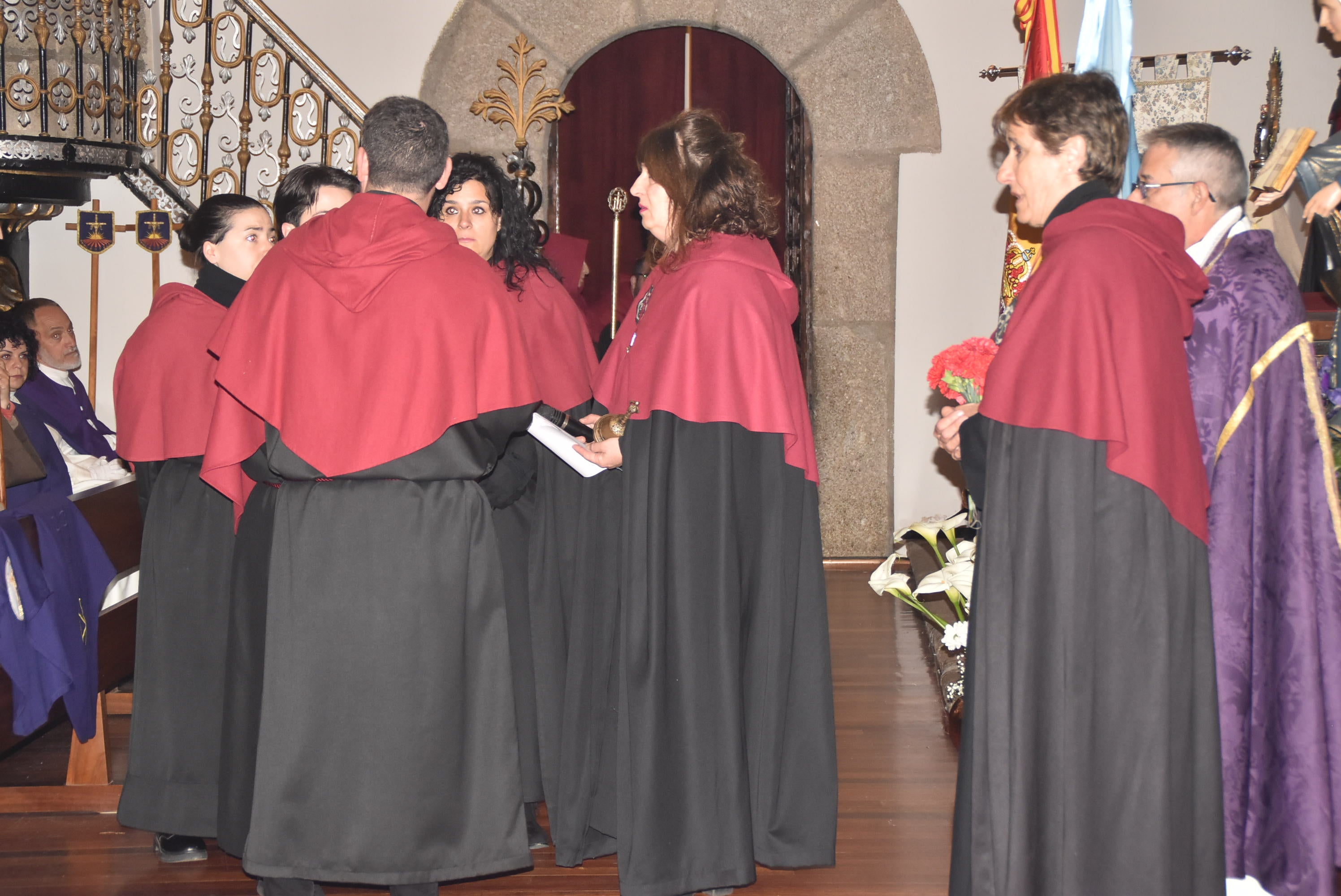 La lluvia acorta la procesión de la Virgen de las Angustias en Béjar