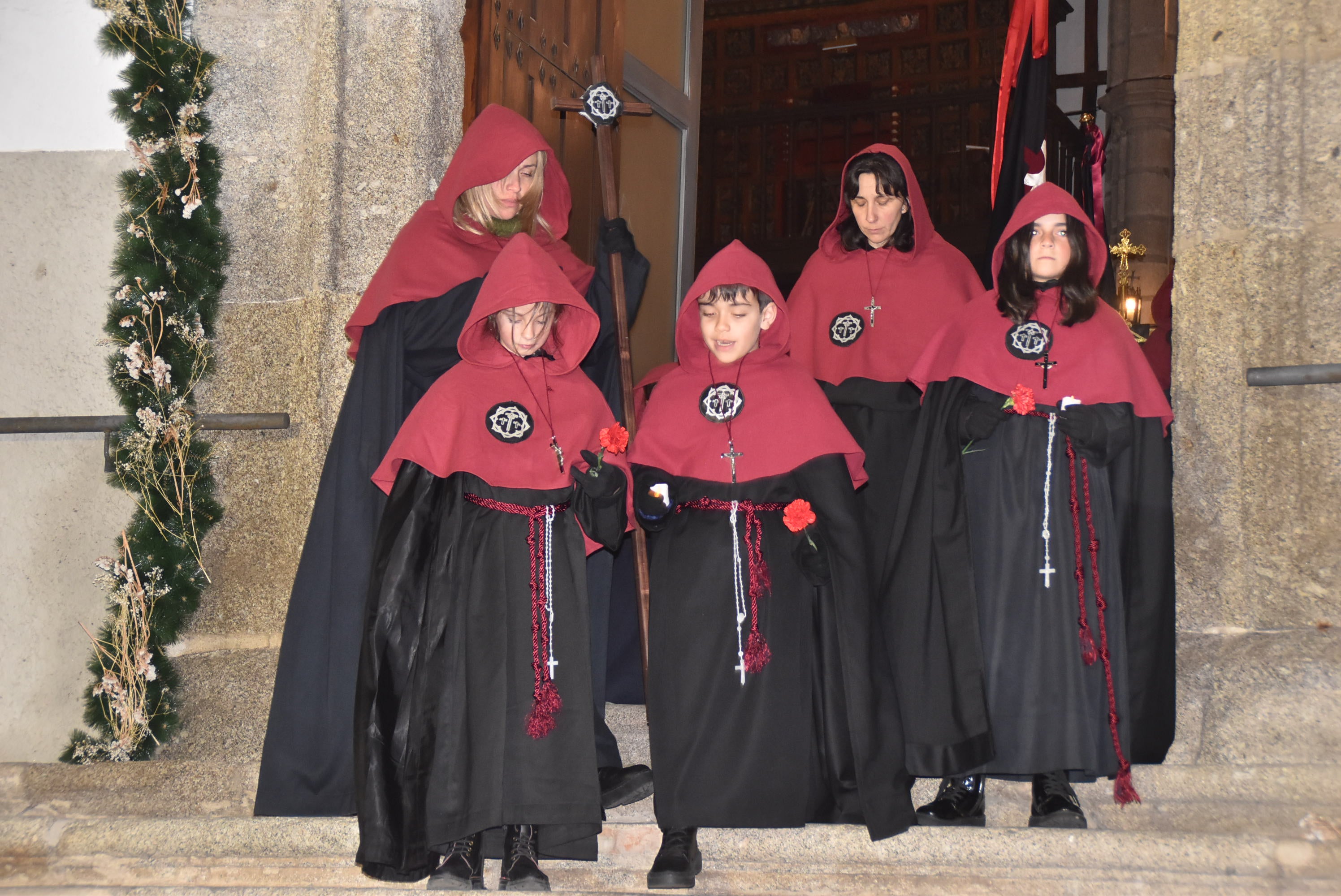 La lluvia acorta la procesión de la Virgen de las Angustias en Béjar