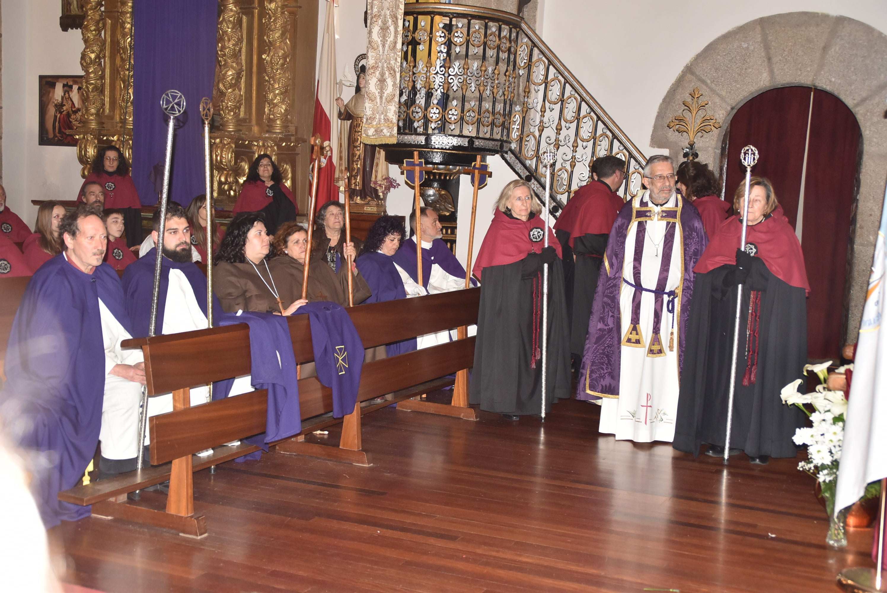 La lluvia acorta la procesión de la Virgen de las Angustias en Béjar
