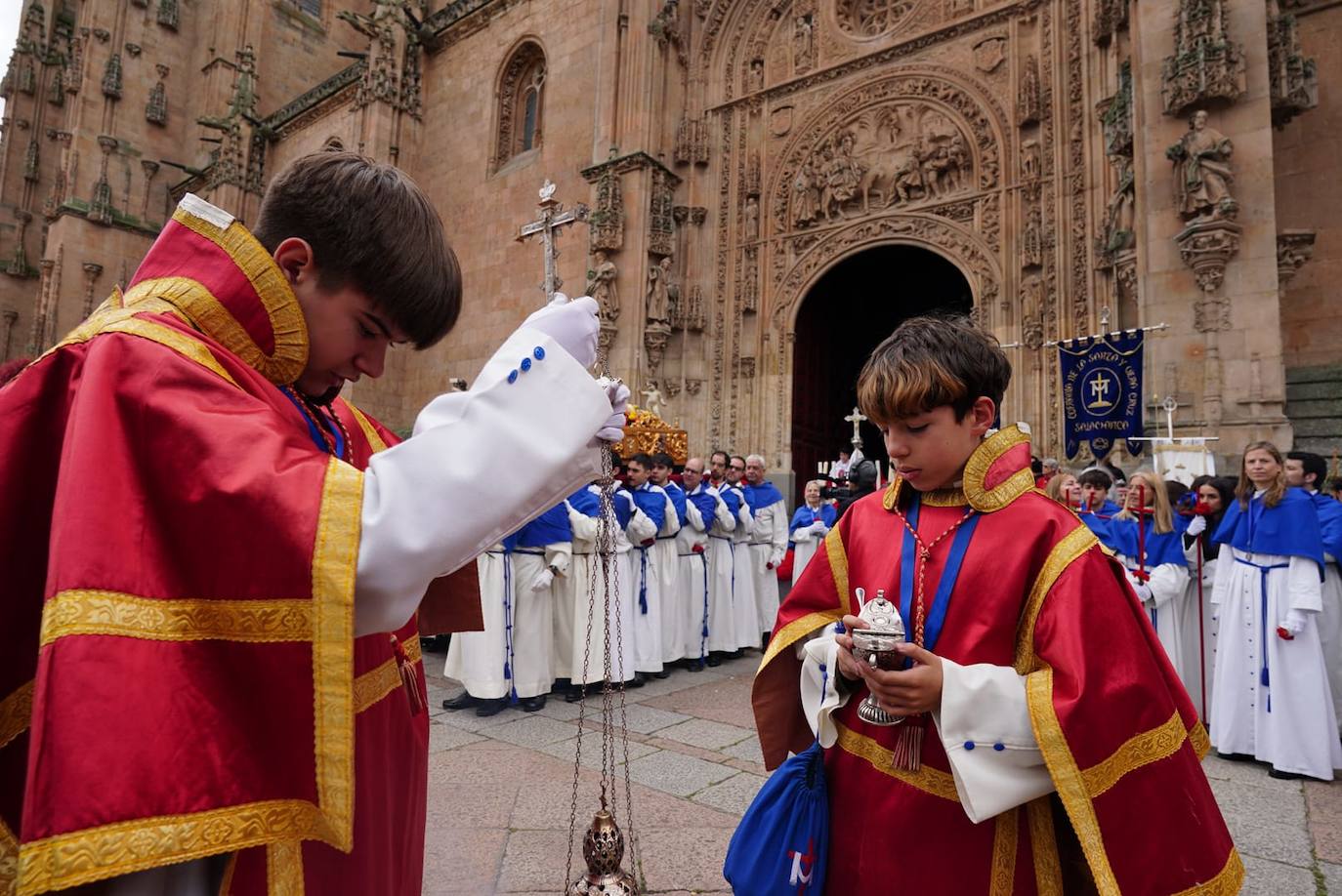 La procesión del Encuentro, en imágenes