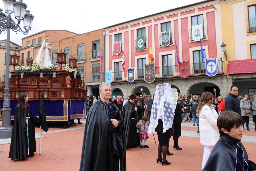 Emocionante procesión del Resucitado en Peñaranda