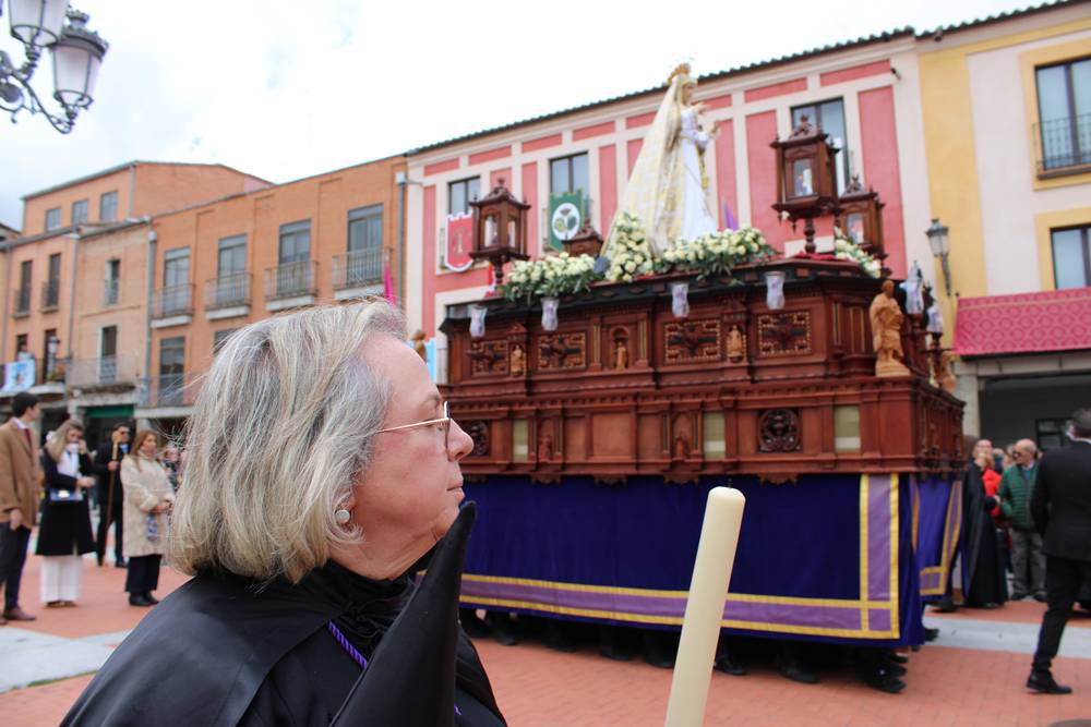 Emocionante procesión del Resucitado en Peñaranda