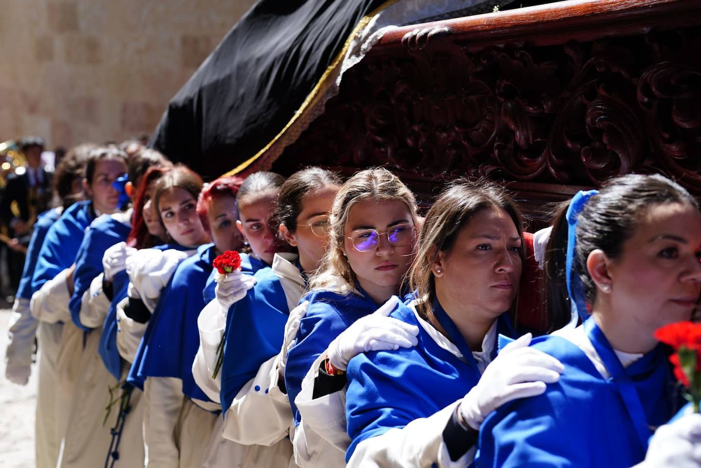 La procesión del Encuentro, en imágenes