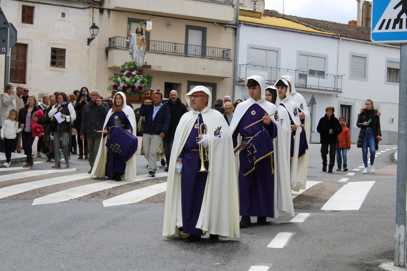 La Virgen de la Yedra celebra el encuentro con su hijo en Ledrada