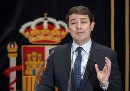 El presidente de la Junta de Castilla y León, Alfonso Fernández Mañueco.