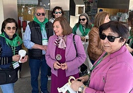 Carmen Ávila y Teresa Martín este jueves en Peñaranda.