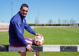Iván Casado, tras el entrenamiento del jueves en Las Pistas.