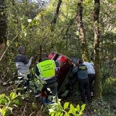 Imagen del accidente en Santibáñez de la Sierra