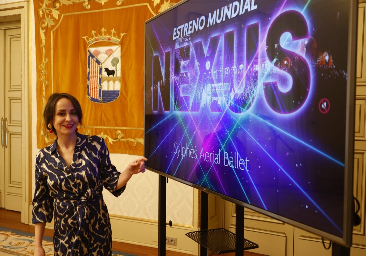 Ballet aéreo y música electrónica por San Juan de Sahagún