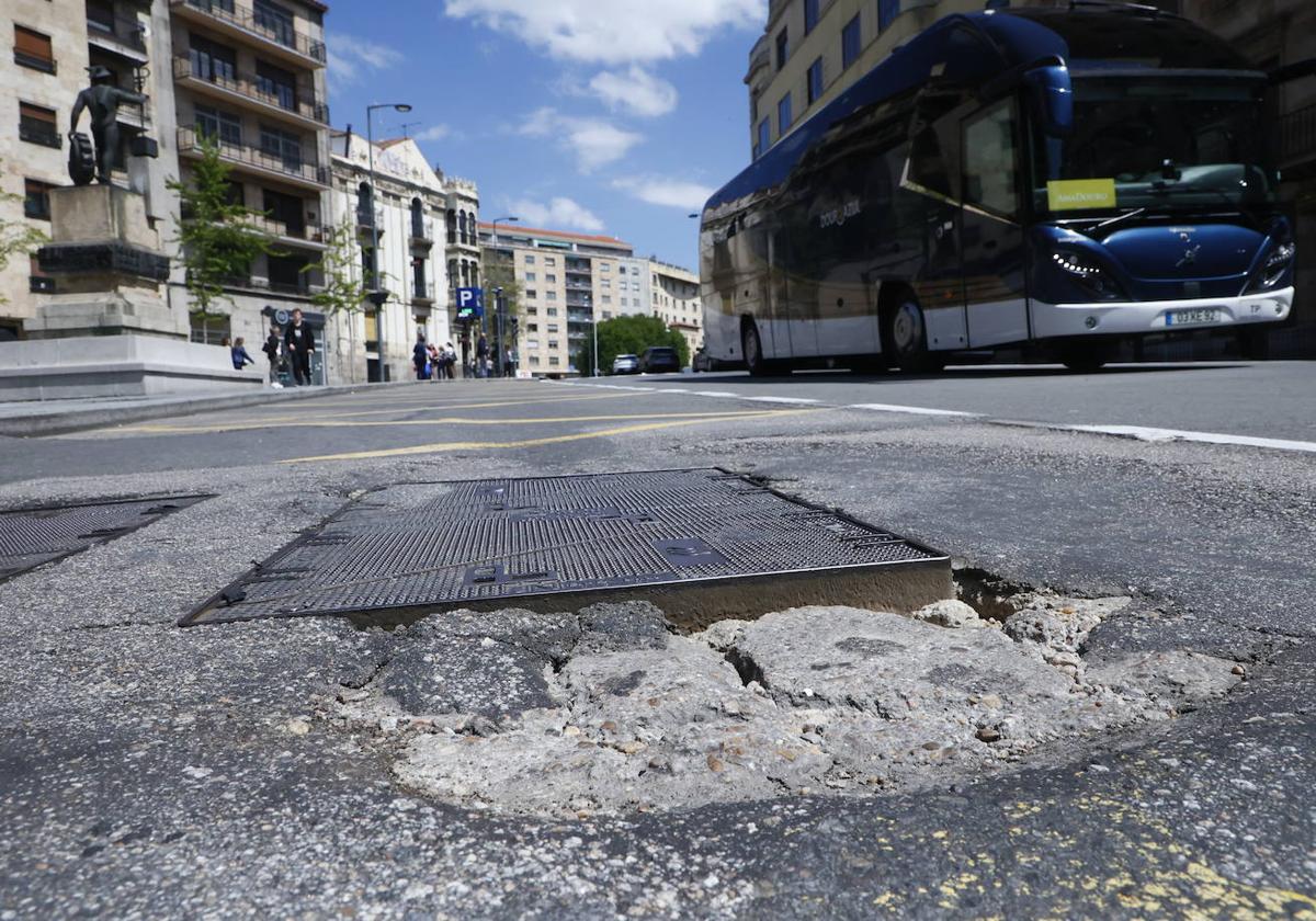 Zona de guerra en la Gran Vía