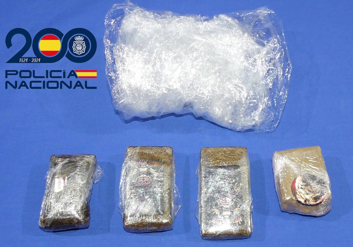 Detenido tras ser pillado con cuatro paquetes de hachís