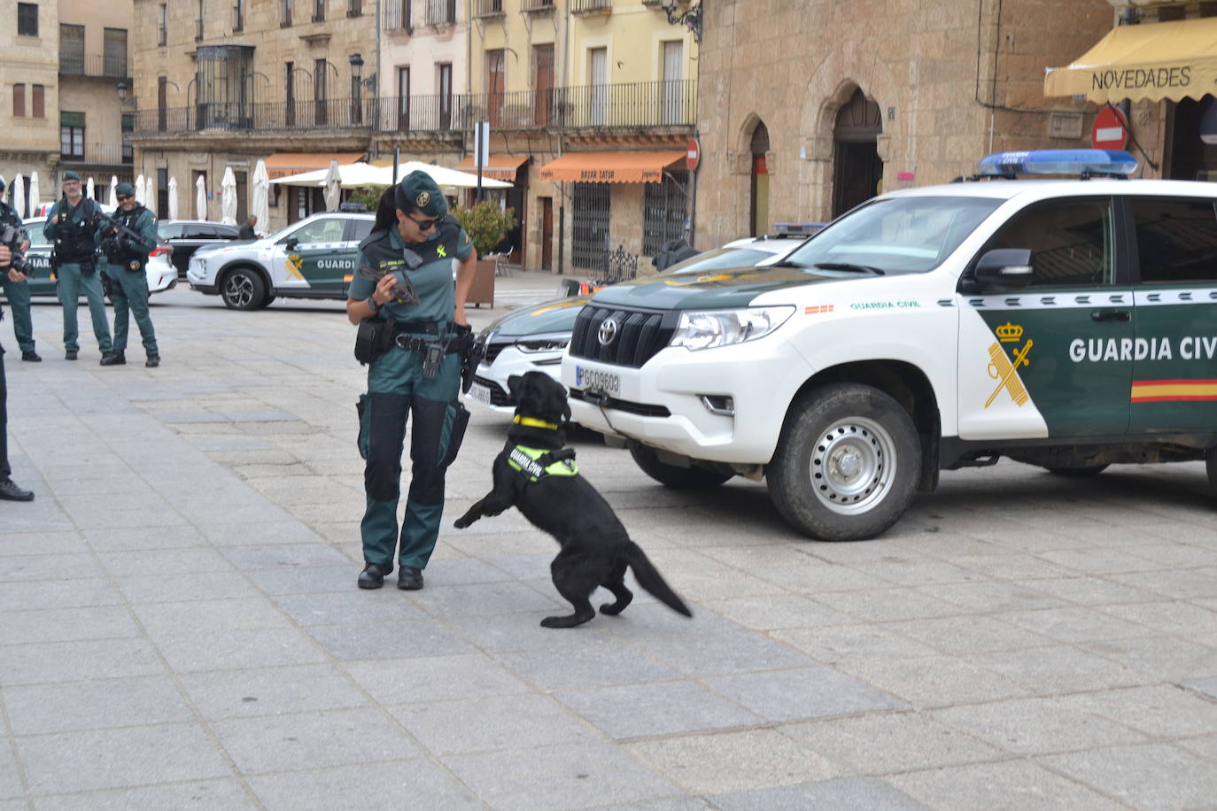 Más de mil escolares de Ciudad Rodrigo se dan cita en una exhibición de la Guardia Civil