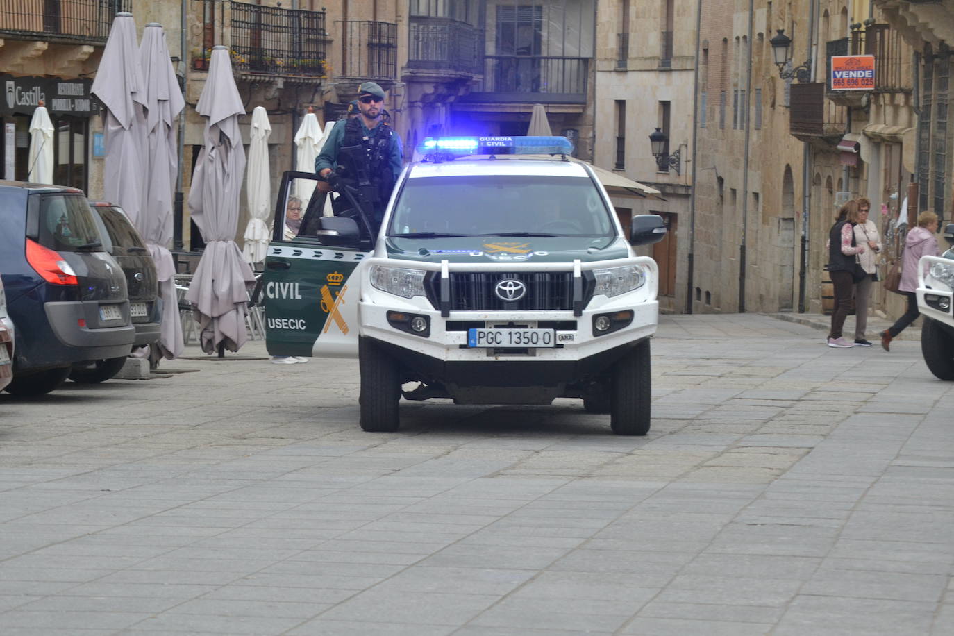 Más de mil escolares de Ciudad Rodrigo se dan cita en una exhibición de la Guardia Civil
