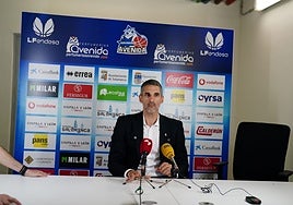 Rubén Burgos, en la sala de prensa de Würzburg.