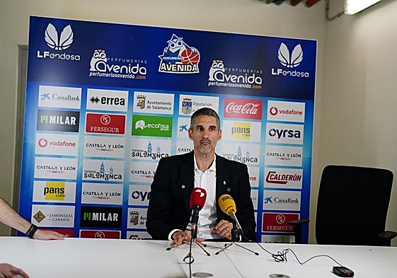 Rubén Burgos, en la sala de prensa de Würzburg.