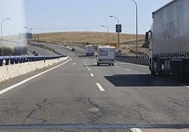 Imagen de un tramo de la A-62.