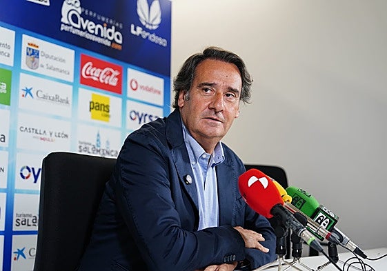 Jorge Recio, en la sala de prensa de Würzburg.