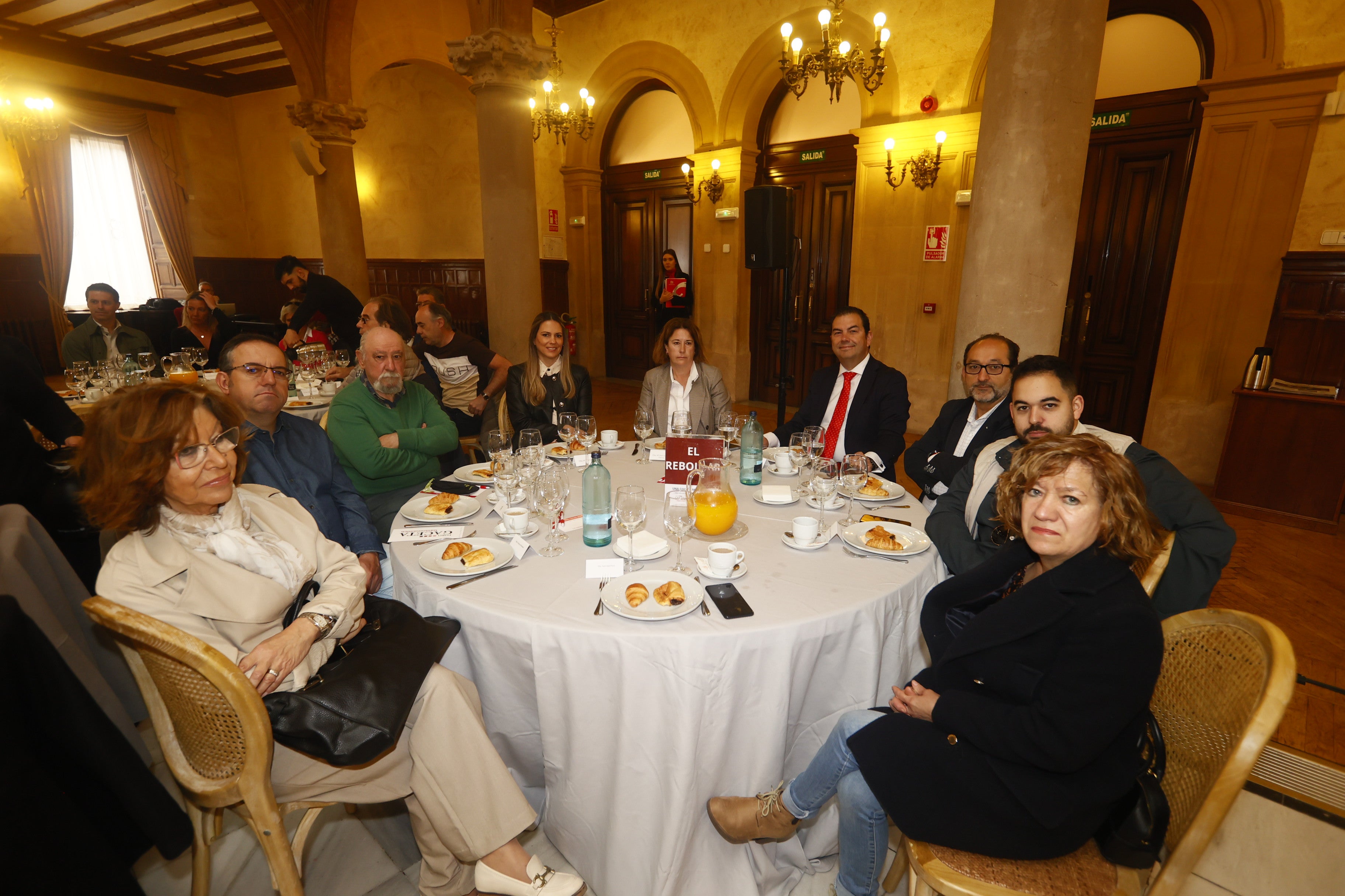 Francisca Hernández Hernández, Tomás García, Andoni Rekagorri, Mª José Canete (LA GACETA), Mª José González García (Salamanca Alimentación Slu), Jorge Aguilera (Banco Santander), Ricardo Gómez Marcos y Ricardo Gómez Martín (Escuela De Hostelería de Salamanca) y Natividad Pérez González (Diabluras).