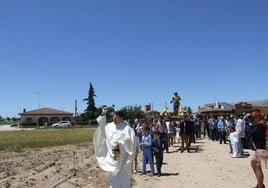 Bendición de campos con San Isidro Labrador.