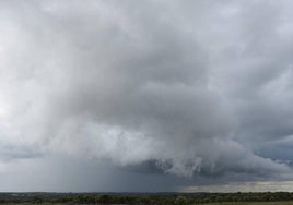 Imagen de la tormenta que se ha registrado en Martiago.
