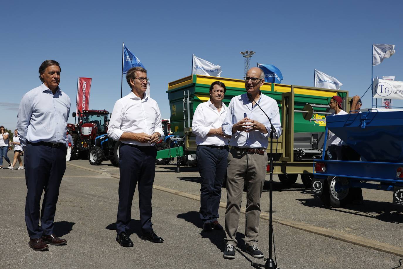 En la Feria Agromaq 2022 también hizo de anfitrión a Alberto Nuñez Feijóo.