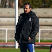 Hugo Mora, durante un entrenamiento en Las Pistas.