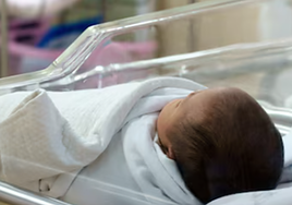 Imagen de un recién bebé nacido.