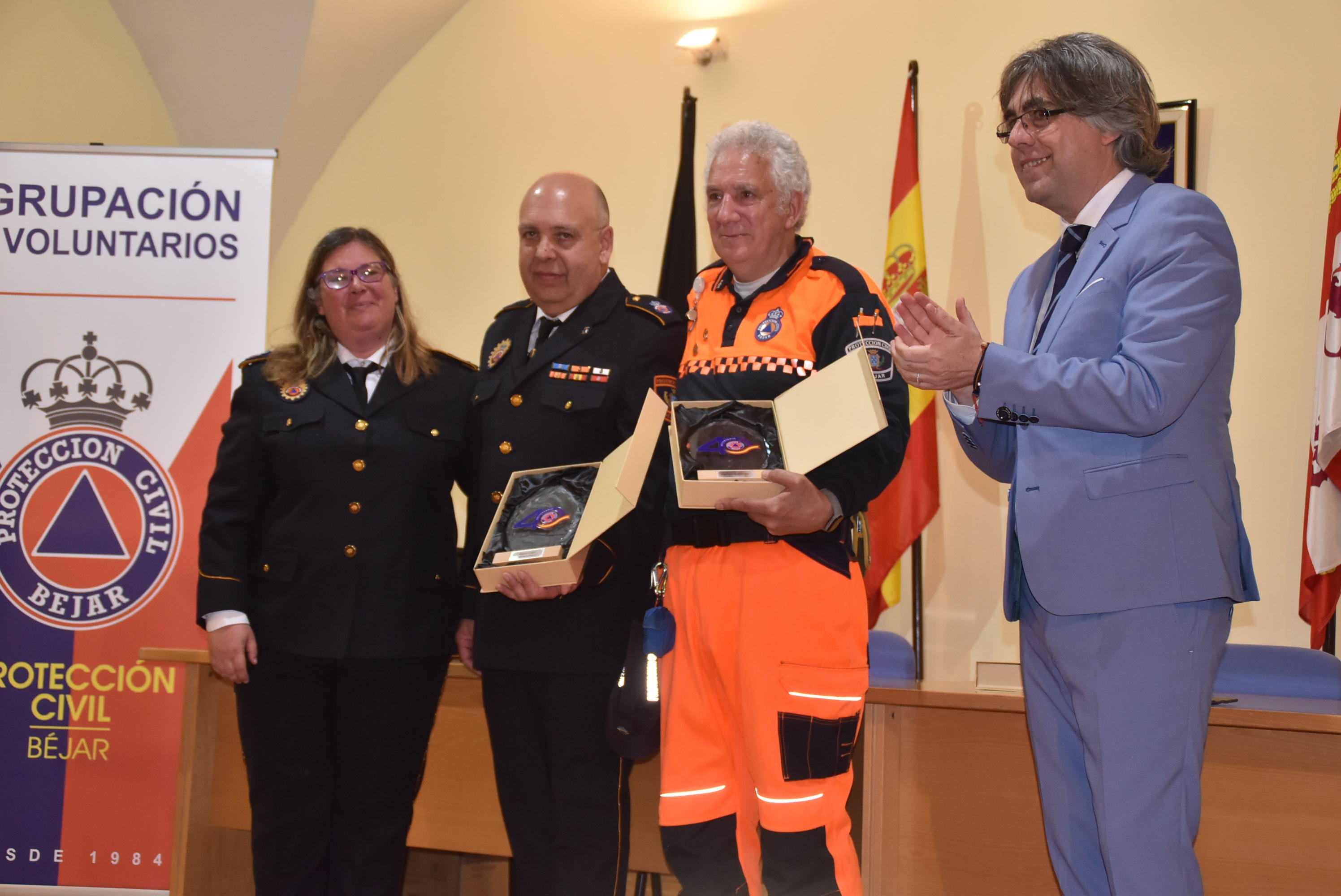 Béjar celebra el 40 aniversario de Protección Civil con una jornada de exhibición y reconocimientos