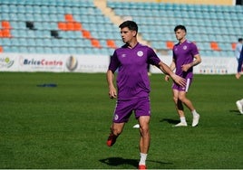 Murua, en un entrenamiento en el estadio Helmántico.