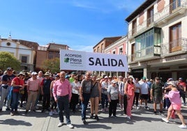 Inicio de la marcha solidaria de Acopedis en Peñaranda
