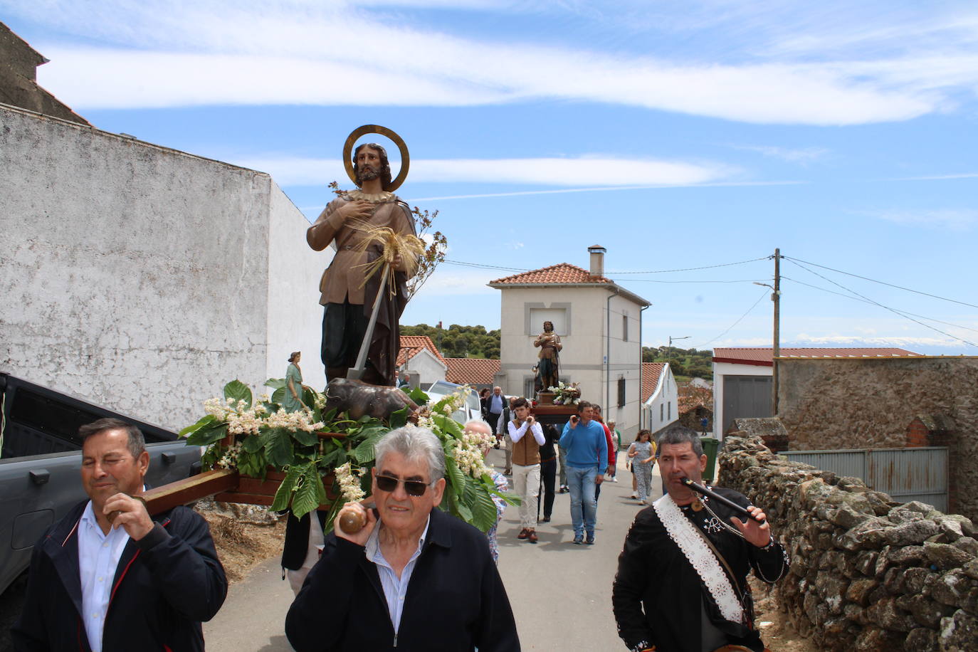 Encuentro de seis imágenes de San Isidro para bendecir los campos del Alto Alagón