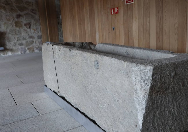 Uno de los sarcófagos descubiertos durante la restauración de los restos de San Polo.