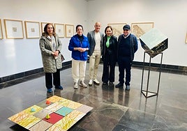 Momento de la presentación de la exposición en la Sala Tragaluz.