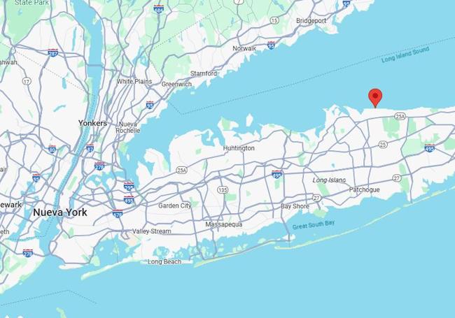 Punto de de Nueva York con exacta latitud que Salamanca.