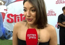 Ana Guerra en el preestreno de Lilo y Stitch.